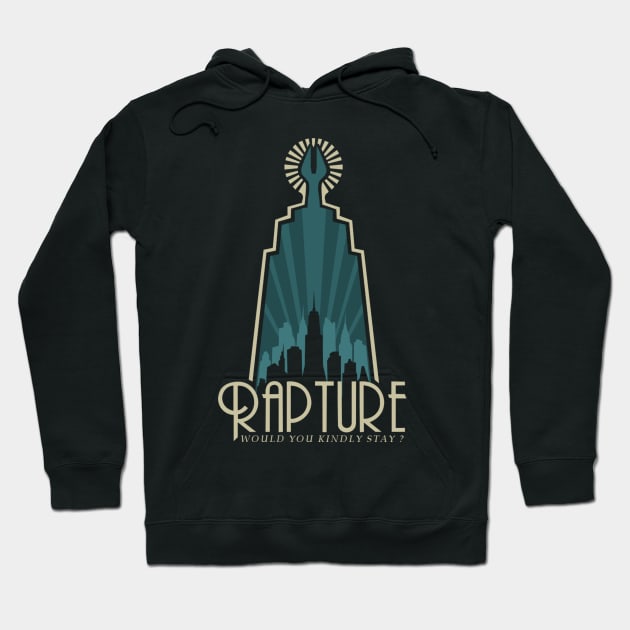 Visit Rapture Today! Hoodie by Peaceablecolt